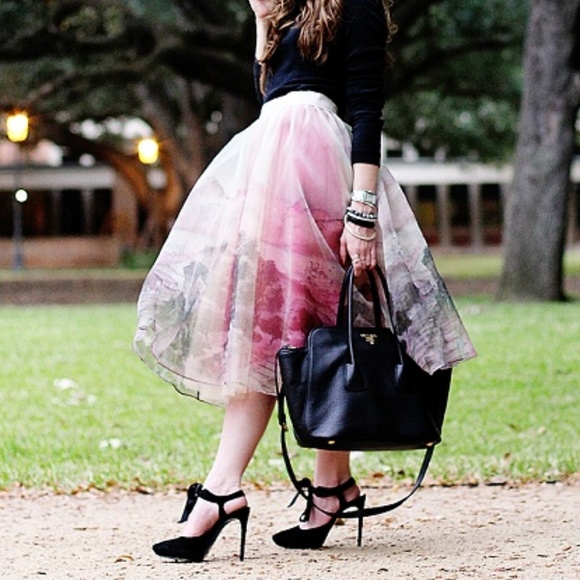 Anthropologie Dresses & Skirts - 🍒EUC🍒 ANTHROPOLOGIE VINTAGE ETHEREAL TULLE SKIRT
